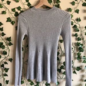 Grey Flared Long Sleeve